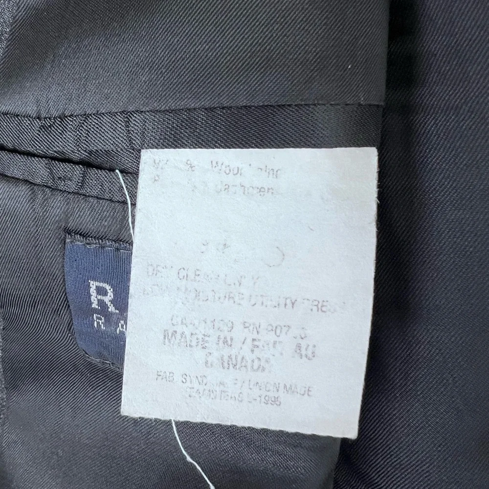 Ralph Lauren 44L Sport Coat Blazer Jacket 3Button Gray 90s‎